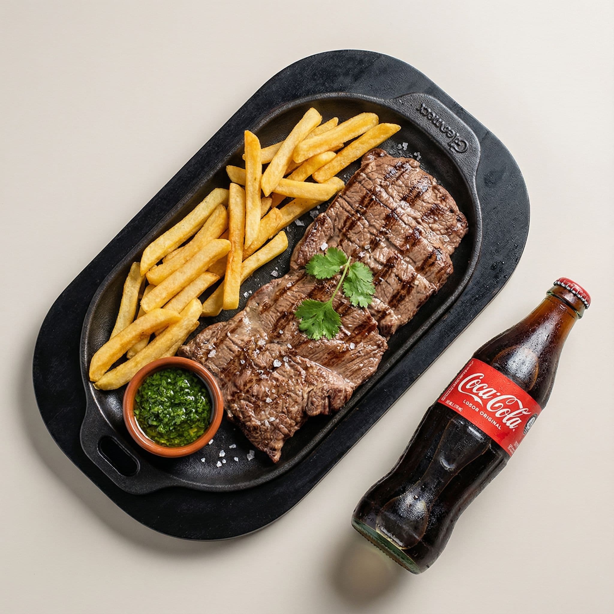 After - Professional food photography of premium steak dinner for restaurant menu