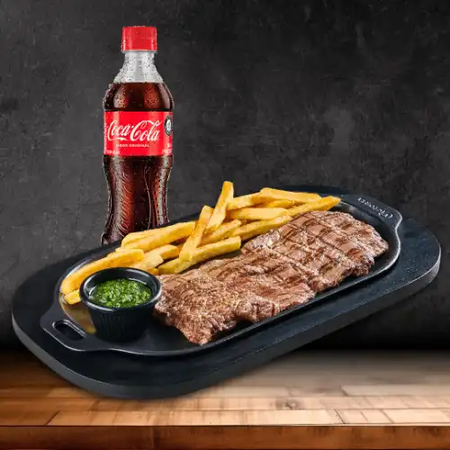 Before - Professional food photography of premium steak dinner for restaurant menu